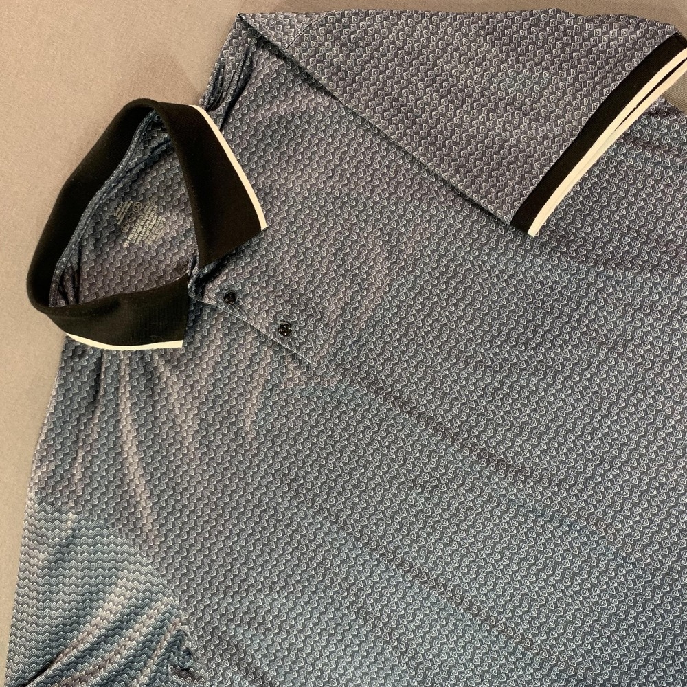 Performance Golf Polo Shirt Mens XL Blue Quick Dry Stretch Moisture Wicking‎